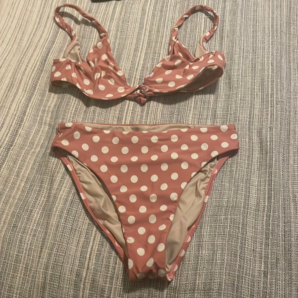 PillyQ Polka Dot Bikini Set - Size Medium